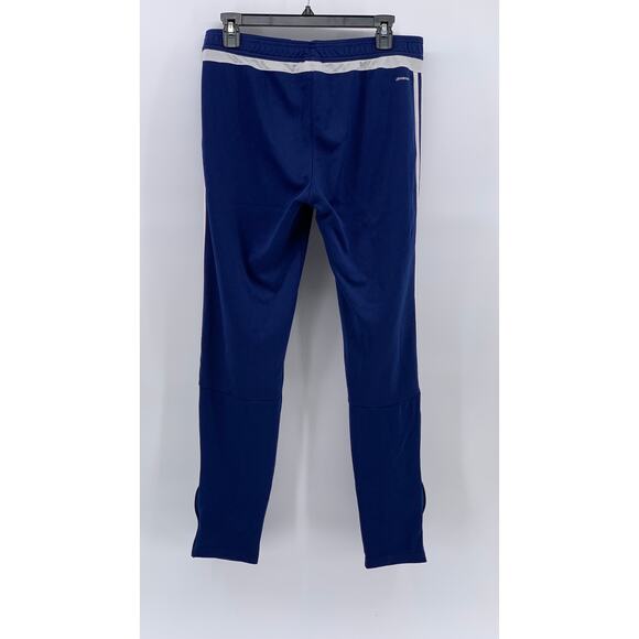 ADIDAS Women's Navy-White 3-Stripe Tiro 15 Pull-On Climacool Track Pant SZ L - Picture 2 of 10